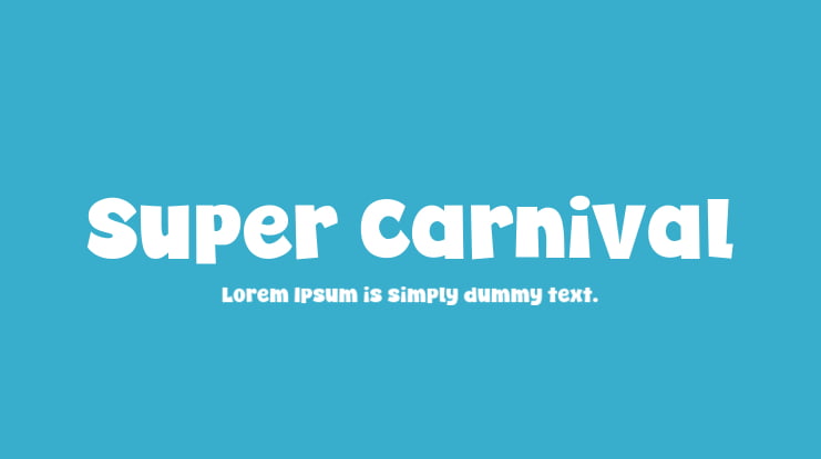 Super Carnival Font