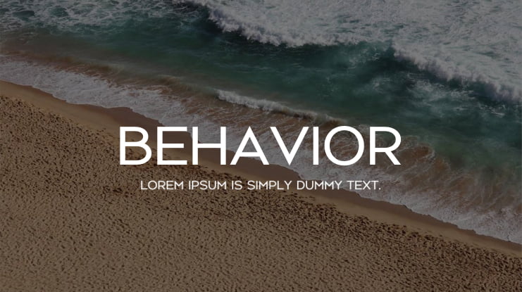 Behavior Font