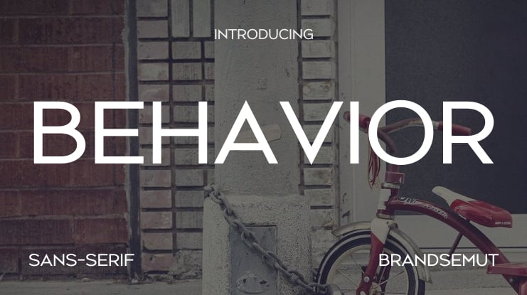 Behavior Font