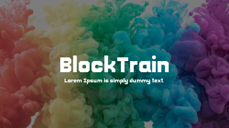 BlockTrain Font