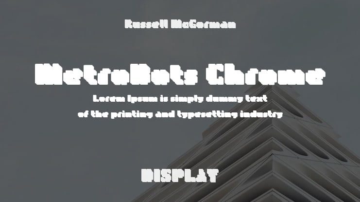 MetroBots Chrome Font Family