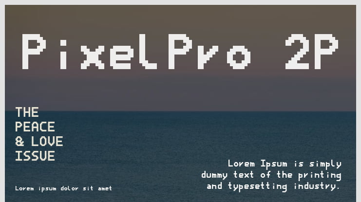 PixelPro 2P Font