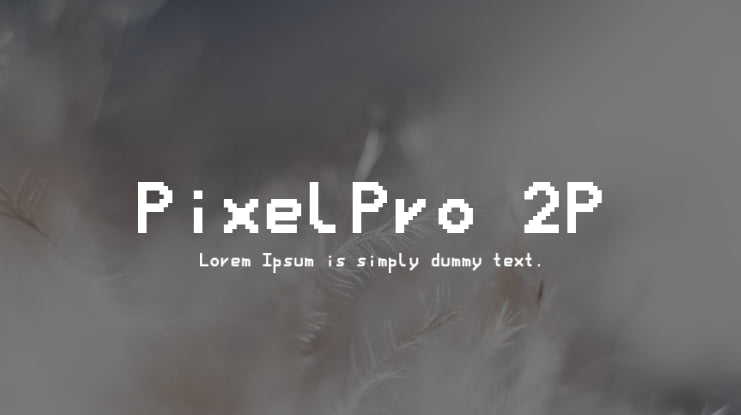 PixelPro 2P Font