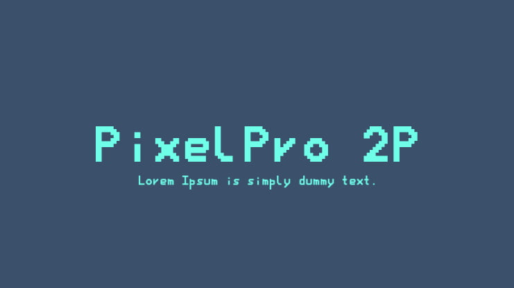 PixelPro 2P Font