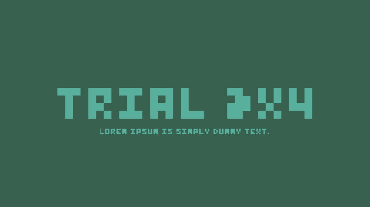 Trial 3x4 Font