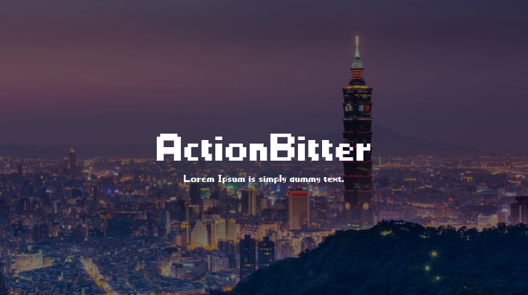 ActionBitter Font