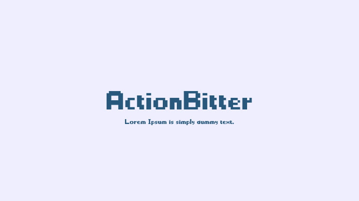 ActionBitter Font