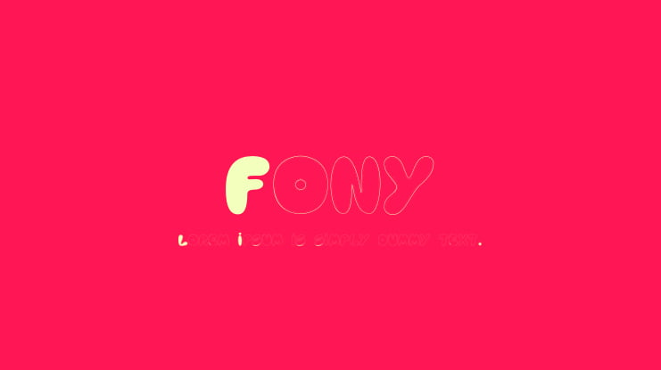 Fony Font