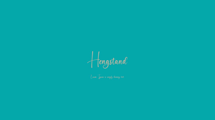 Hengstand Font