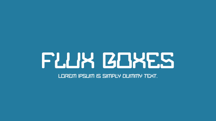 Flux Boxes Font