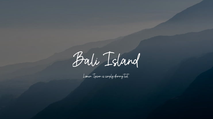 Bali Island Font