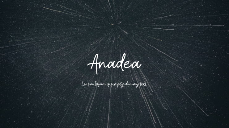 Anadea Font