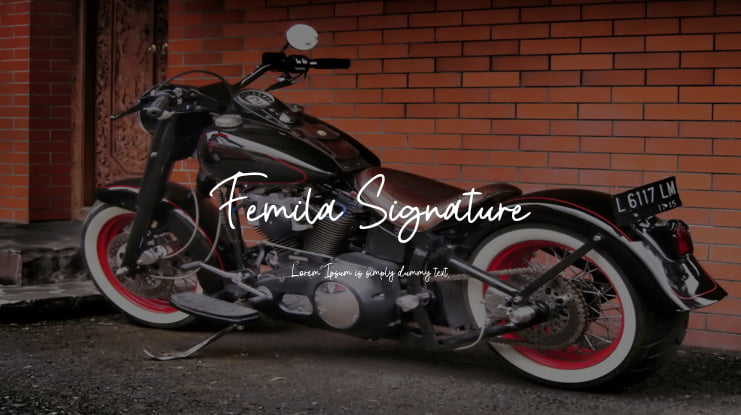 Femila Signature Font