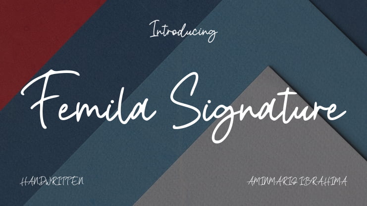 Femila Signature Font