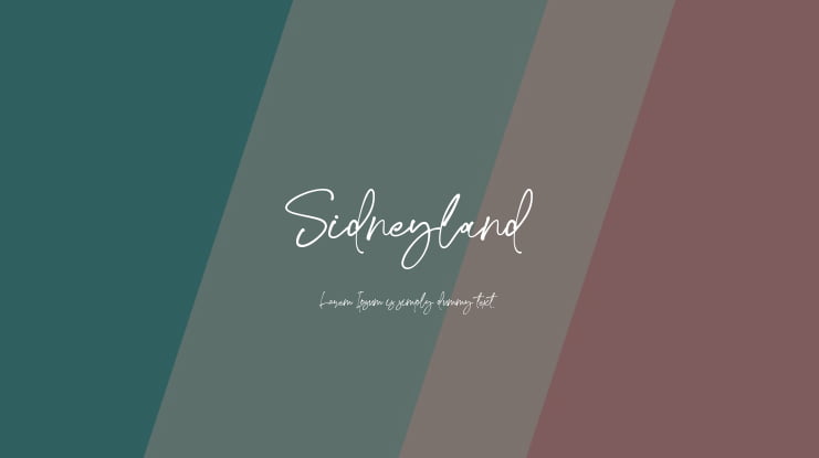 Sidneyland Font