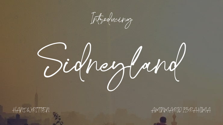 Sidneyland Font