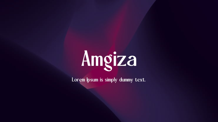 Amgiza Font