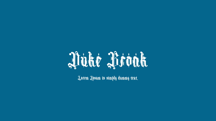 Duke Bronk Font