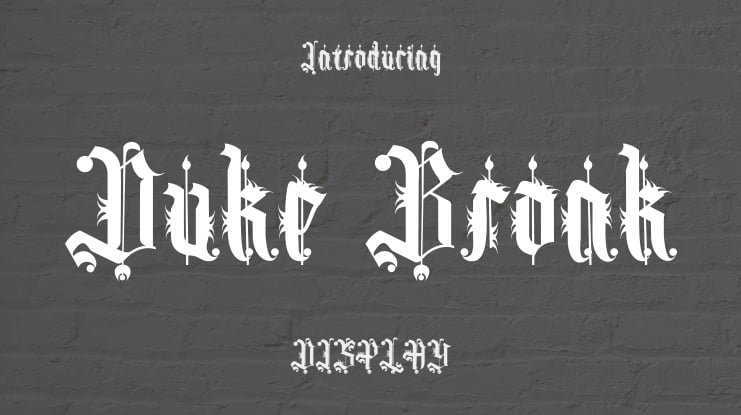 Duke Bronk Font