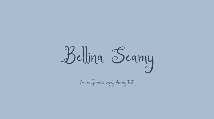 Bellina Seamy Font