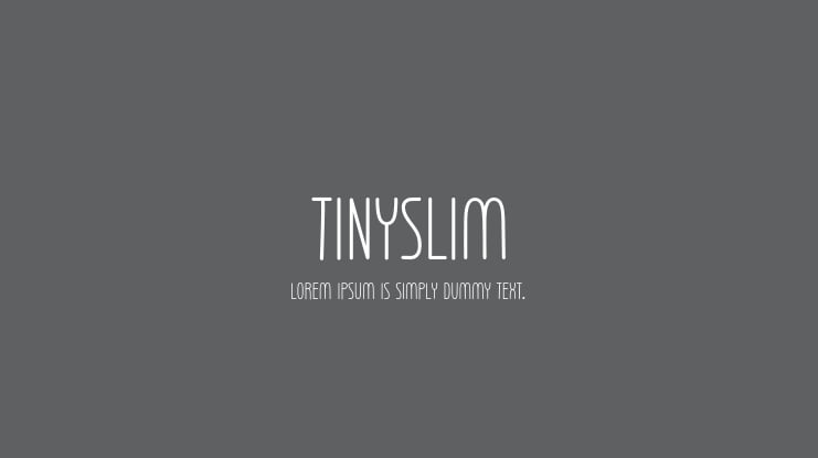 Tinyslim Font