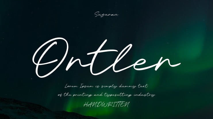 Ortler Font