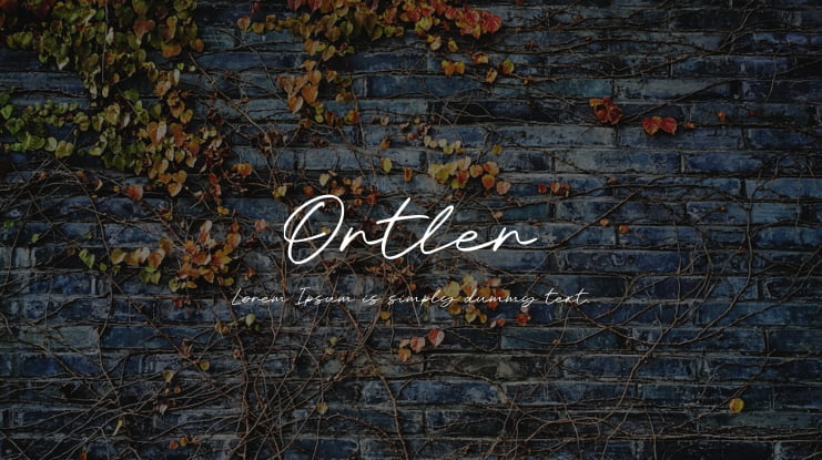 Ortler Font