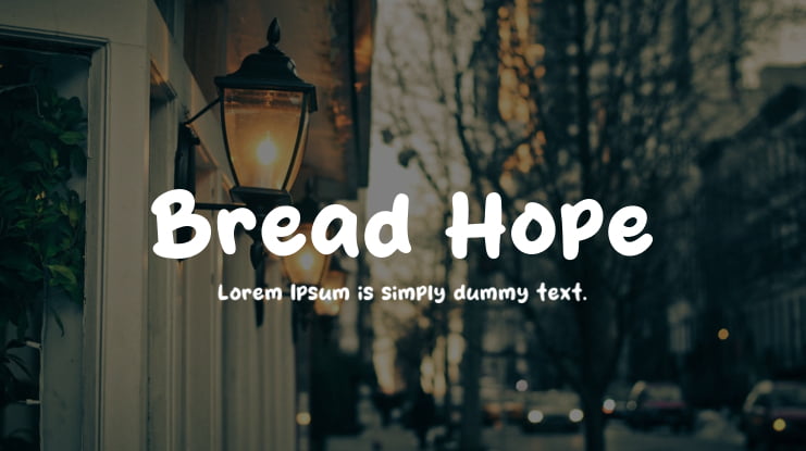 Bread Hope Font