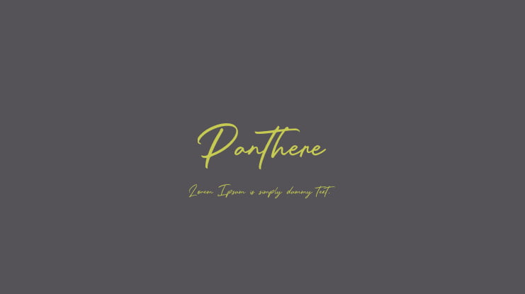 Panthere Font