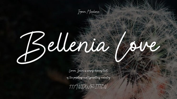 Bellenia Love Font