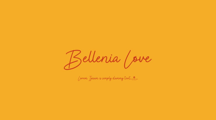 Bellenia Love Font