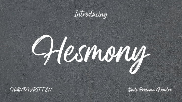 Hesmony Font