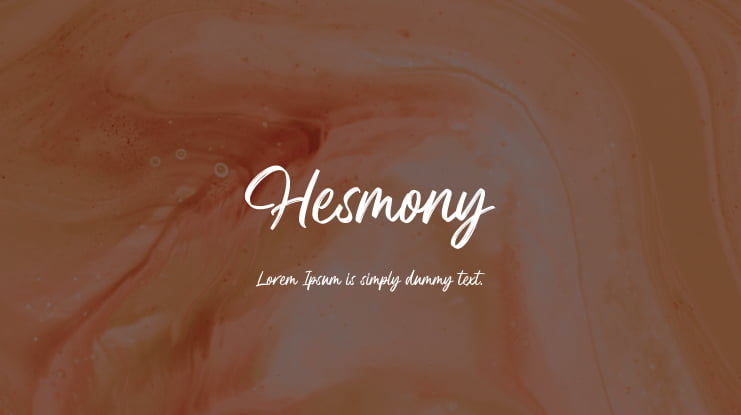 Hesmony Font