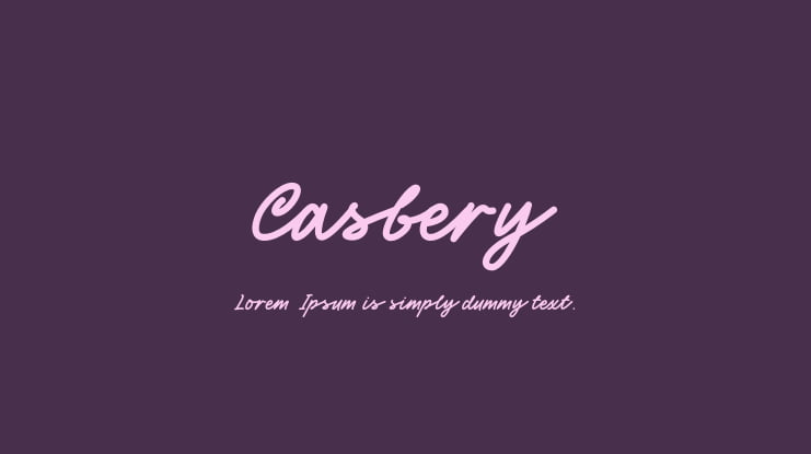 Casbery Font