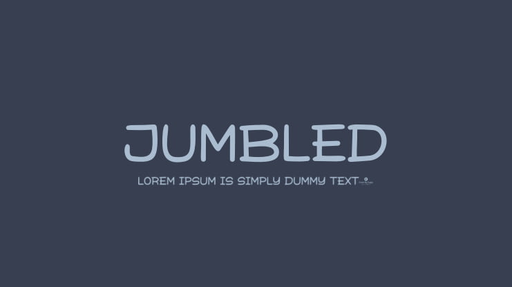 Jumbled Font