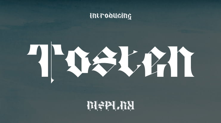 Tosten Font