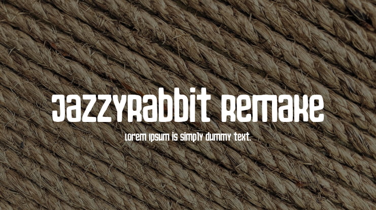 JazzyRabbit Remake Font