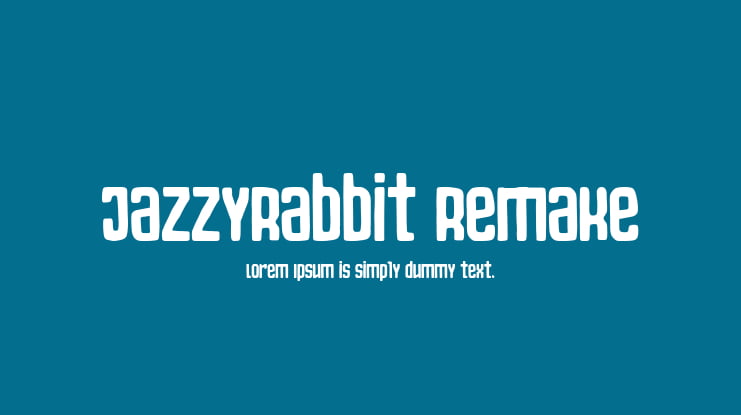 JazzyRabbit Remake Font