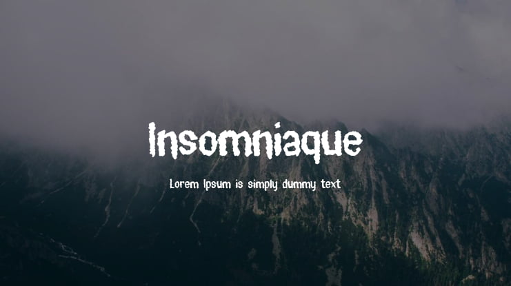 Insomniaque Font