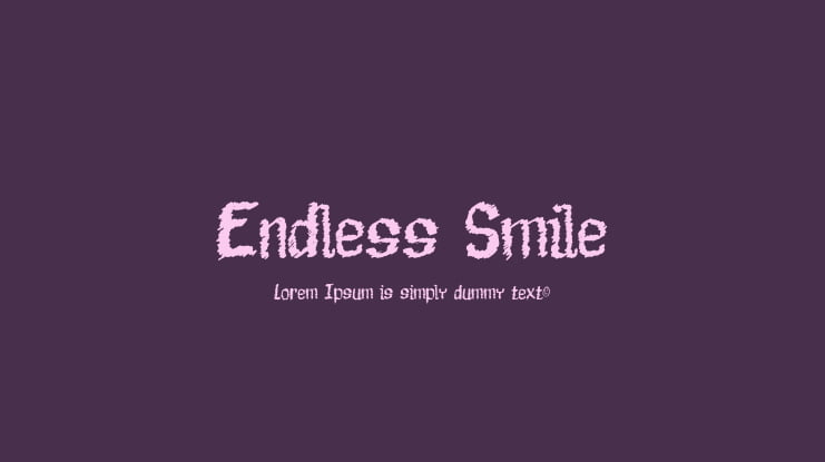 Endless Smile Font