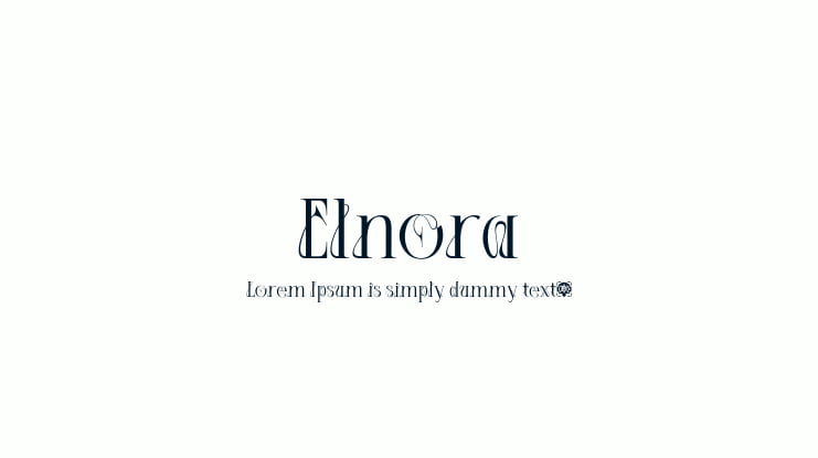 Elnora Font Family