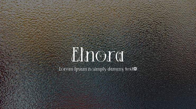 Elnora Font Family