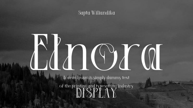 Elnora Font Family