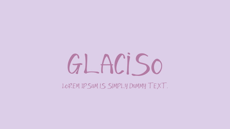 Glaciso Font