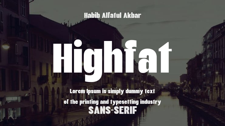 Highfat Font