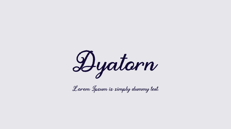 Dyatorn Font