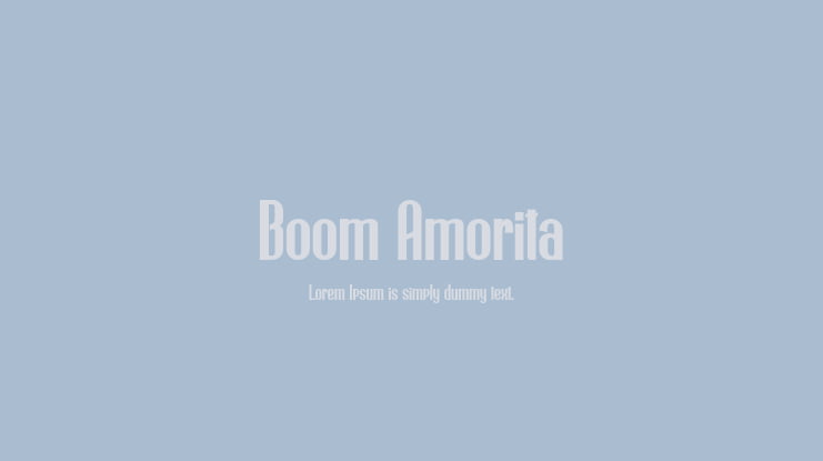 Boom Amorita Font