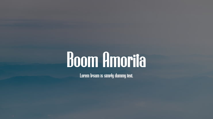 Boom Amorita Font