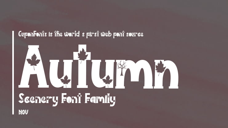 Autumn Scenery Font