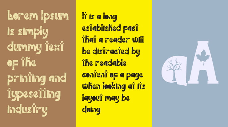 Autumn Scenery Font